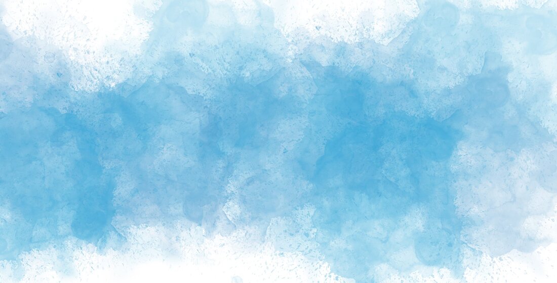 Blaue Aquarellfläche